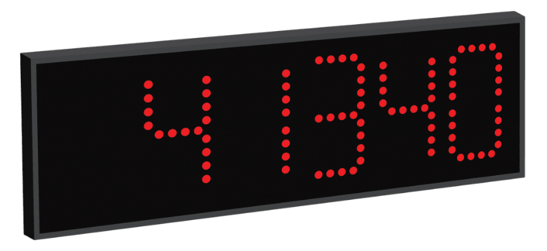 LED scoreboard display on the side of a grain cart